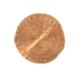 Scotland: James VI (1567-1625), gold sword and sceptre piece, 1601, 4.92g (S 5460), buckled along