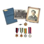 A Second World War group of four medals attributable to fatal casualty Sergeant J. W. Harry, No