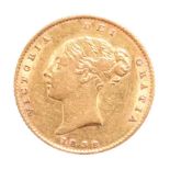 Victoria, gold half sovereign, 1838 (S 3859), scratches to right of bust, otherwise very fine or