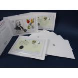 Westminster Mint issues - 8 x First Day Cover stamp issues limited edition 50p coin commemorative