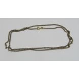 9ct curb link chain necklace, 7.4g