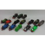 Collection of small tank engines; 5 Hornby including Southern 3102 and 'Percy', 6 by Tri-ang and 4