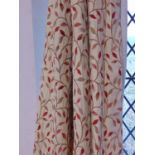 2 pairs of good quality curtains with triple pleat heading, thermal and blackout lining. Size per