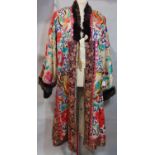 Circa 1920's Chinese embroidered coat, likely to have been used for theatrical or festival