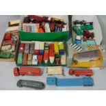 Mixed collection of model vehicles, most unboxed and play worn including Budgie Esso Petrol Tanker