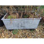 Galvanised iron trough 95 cm long