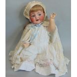 Large Dolly face baby doll by Simon & Halbig for Kammer & Rheinhardt, impressed nos 26 and 62 with