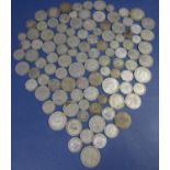 An ungraded collection of pre 1947 English coinage, 780 grams