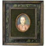 Probably 20th century school in the early 17th century manner - Portrait miniature study of a