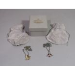 Two Vivienne Westwood designer costume necklaces, each with pouch, plus one Vivienne Westwood box