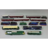 Collection of unboxed Bachmann locomotives and coaches including: 'Sir Guy Williams' 2-8-8