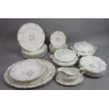 A collection of Royal Doulton Montaigne pattern dinnerwares comprising pair of two handled tureens