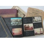 A mixed collection of items including five photograph and scrap books, a book entitled The