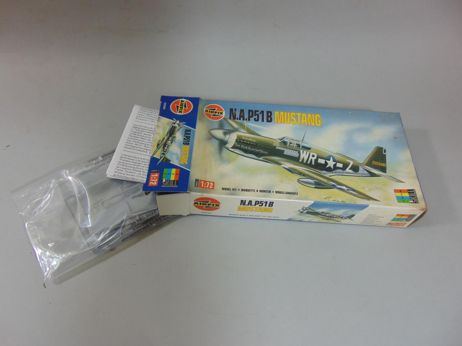 3 boxed model kits, all un-started with sealed contents; Airfix NA P51B Mustang, Revell P-51B - Image 3 of 3