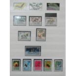 A stockbook of World mint Thematic stamps with Animals, Flowers and Butterfly themes including