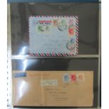 A collection of mostly GB Commonwealth postal history covers KGVI ? QEII in a good quality Lindner