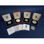 Collection of five Royal Mint silver £2 coins - 1989, 94, 95 and 97 x 2