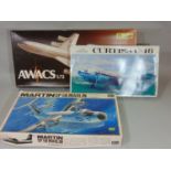 3 large boxed model Aircraft kits, all un-started and appear to be complete: Curtis C-46 by Williams