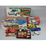 Mixed toys including boxed Scalextric 'Grand Prix', remote control car, boxed Lancia Stratos HF,