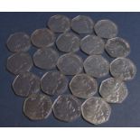 20 x Mrs Tittlemouse 50p coins brilliant uncirculated