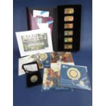 The Road to London 2012 ingot collection - 6 gold plated accented in colour, limited 4999 issue,