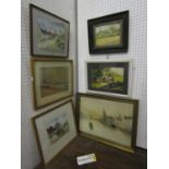 A collection of 19th and 20th century watercolours - subjects including landscapes and buildings,