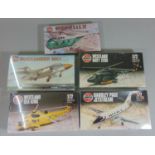 5 Airfix model aircraft kits, all unused and sealed in original packaging, including Buccaneer,