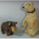 3 vintage soft toys; 'Ivy' polar bear by Deans Rag Book (produced 1949 to commemorate birth of polar