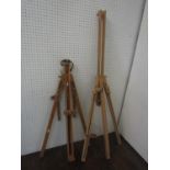 Two Rowney folding artists easels (2)