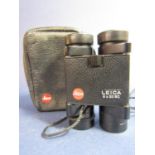 Pair of Leica lightweight pocket binoculars, 8 x 20 BC, with folding frames and case