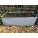 Galvanised iron trough 125 cm long