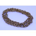 9ct rope twist necklace, 12g