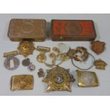 A collection of late 19th/ early 20th century militaria including a 1900 South Africa Christmas