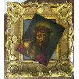 After Carlo Dolci (Italian 1616-1686) Christ as the man of Sorrows, oil on copper panel, 25 x 19.5