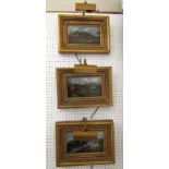 Possibly by Henry Thomas Alken (1785-1851) - A set of three oil paintings on board of fox hunting