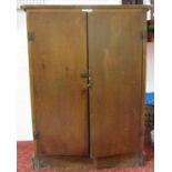 Ford's Gold Medal Blotting beechwood cabinet, with inscribed exterior, twin doors inclosing a