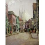 William Tatton Winter RBA (British 1855-1928) - View of St Margaret's Street Canterbury, watercolour