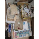 A large quantity (several thousand) English, Commonwealth and worldwide stamps - mainly mid-20th