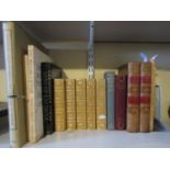 A collection of miscellaneous 19th century poetry books including two leather bound volumes of