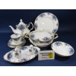 A collection of Royal Albert Moonlight Rose pattern wares comprising two handled tureen and cover,