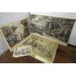 A small collection of early 19th century engravings relating to the Royal Menagerie at Exeter