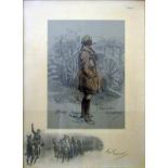 Charles Johnson Payne 'Snaffles' (British 1884-1967) - coloured print - The Gunner, unsigned, 44 x