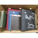 Ten unsorted postage stamp albums, mainly English, some Victorian mainly mid-20th century, also some