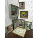 D H Hague (Contemporary local artist) - Collection of small oil paintings on board, subjects