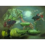 Sigrid Oltmann (German B.1942) - A surrealist style composition including tropical fish, gourds