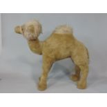 Large straw stuffed soft toy camel/ dromedary, height 55cm