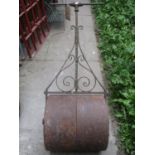 A late 19th century iron garden roller by Keyworth & Co of Liverpool