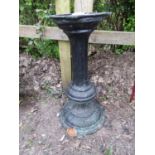 A cast iron pedestal (probably a table base), 70 cm in height