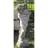 A reclaimed fountain head in the form of a child holding a cornucopia 80 cm in height
