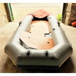 Avon Redshank inflatable dinghy, 12' long with floorboards, seating, two oars and Ailsa Craig four